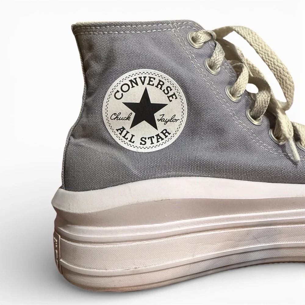 Converse Chuck Taylor All Star High Top Gray Canvas Sneakers‎ Size 7 - Picture 11 of 11